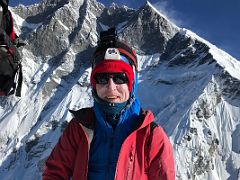 02B Jerome Ryan On The Island Peak Summit 6189m With Lhotse South Face Behind